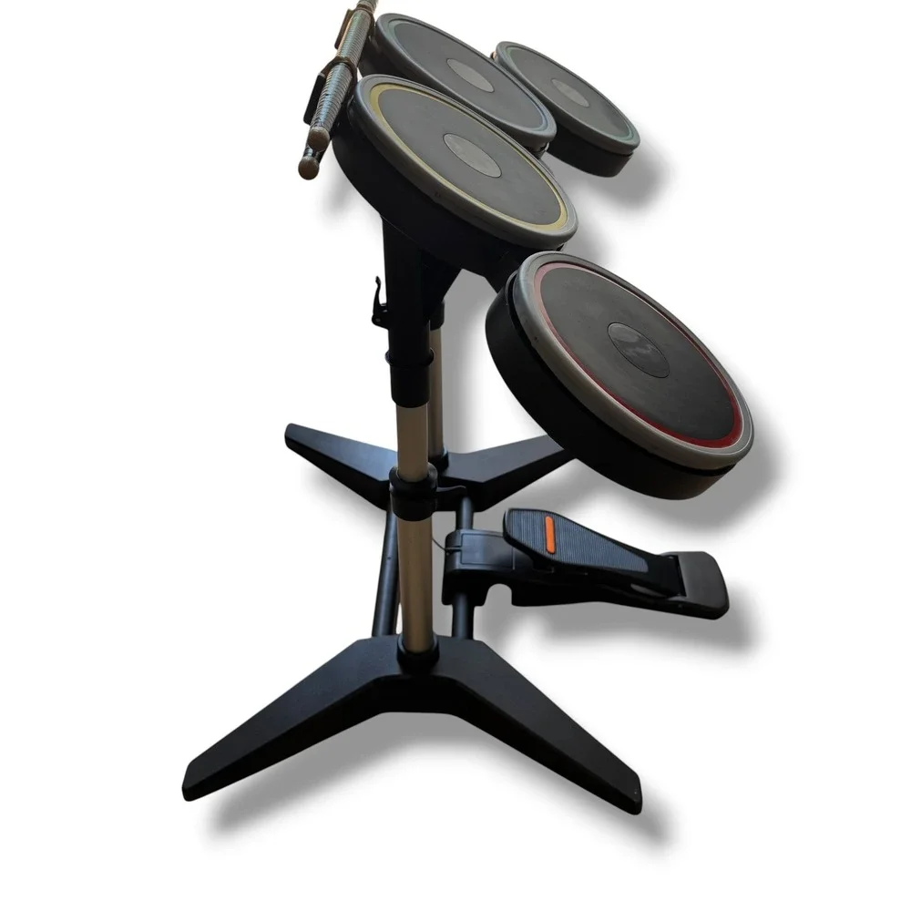 Rock Band 4 Wireless Drum Set for Xbox One Mad Catz 91162 with Pedal and Sticks